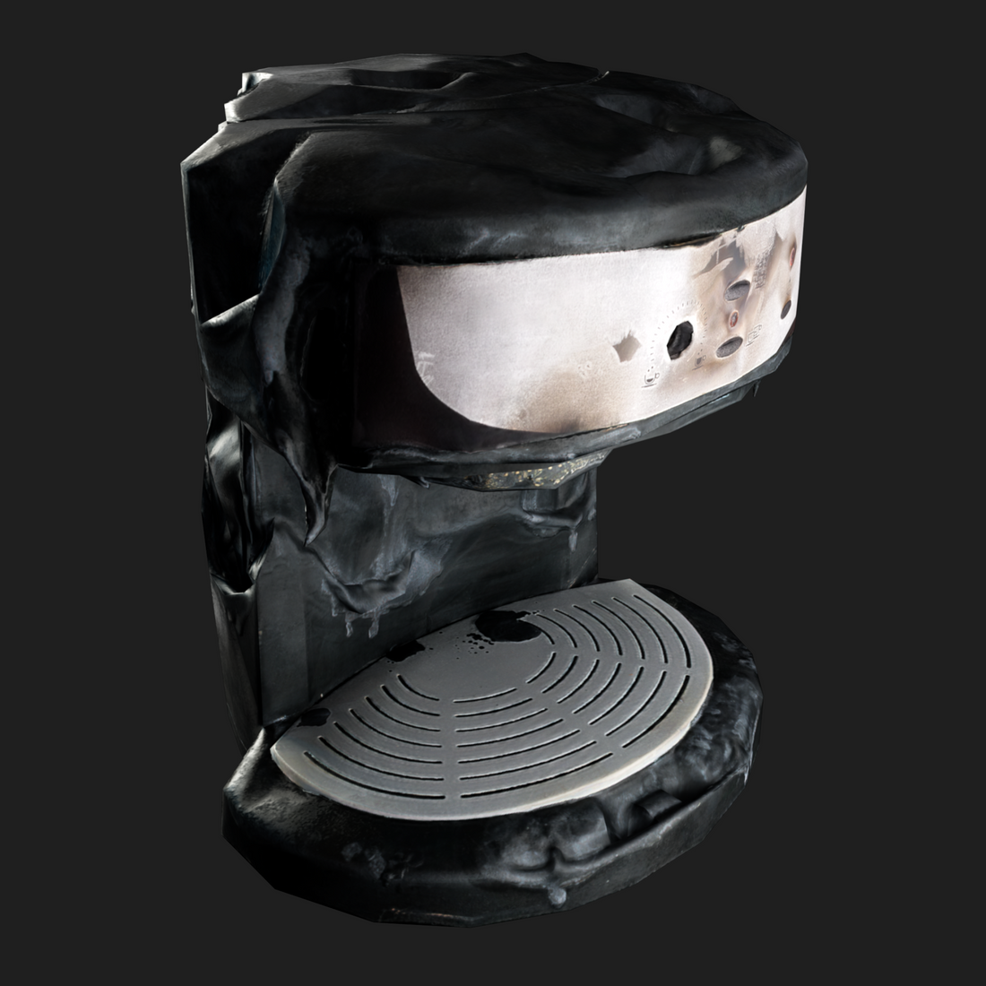 3d Props: Coffee Machine Burned