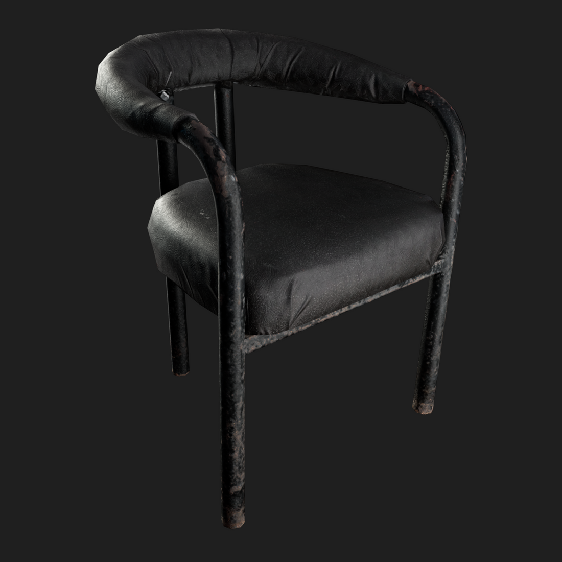 Highly realistic and detailed 3d model of the Black Chair