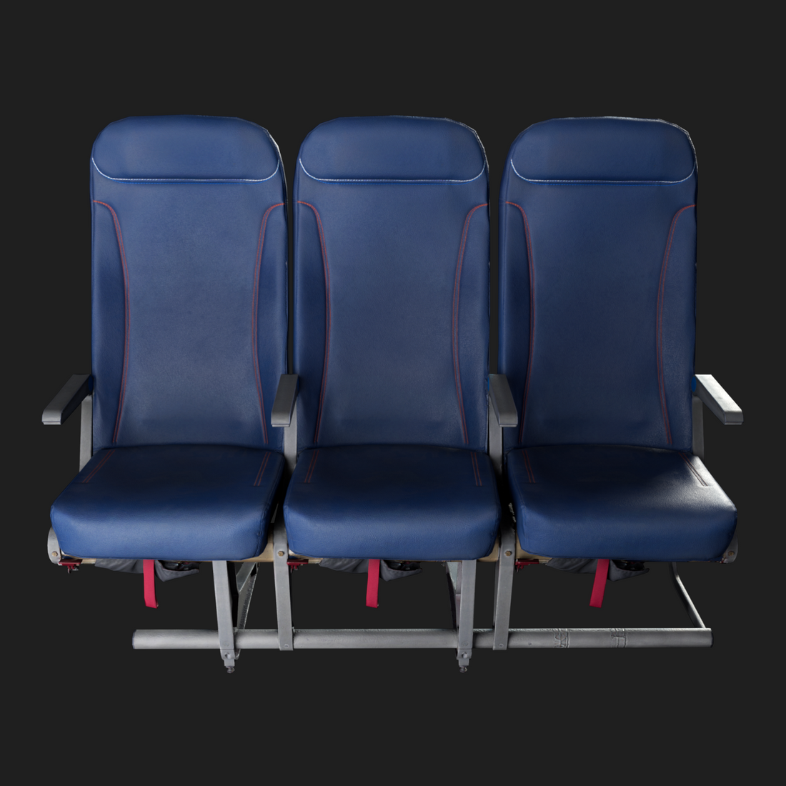 3D Props: Aircraft Seat Triple Normal