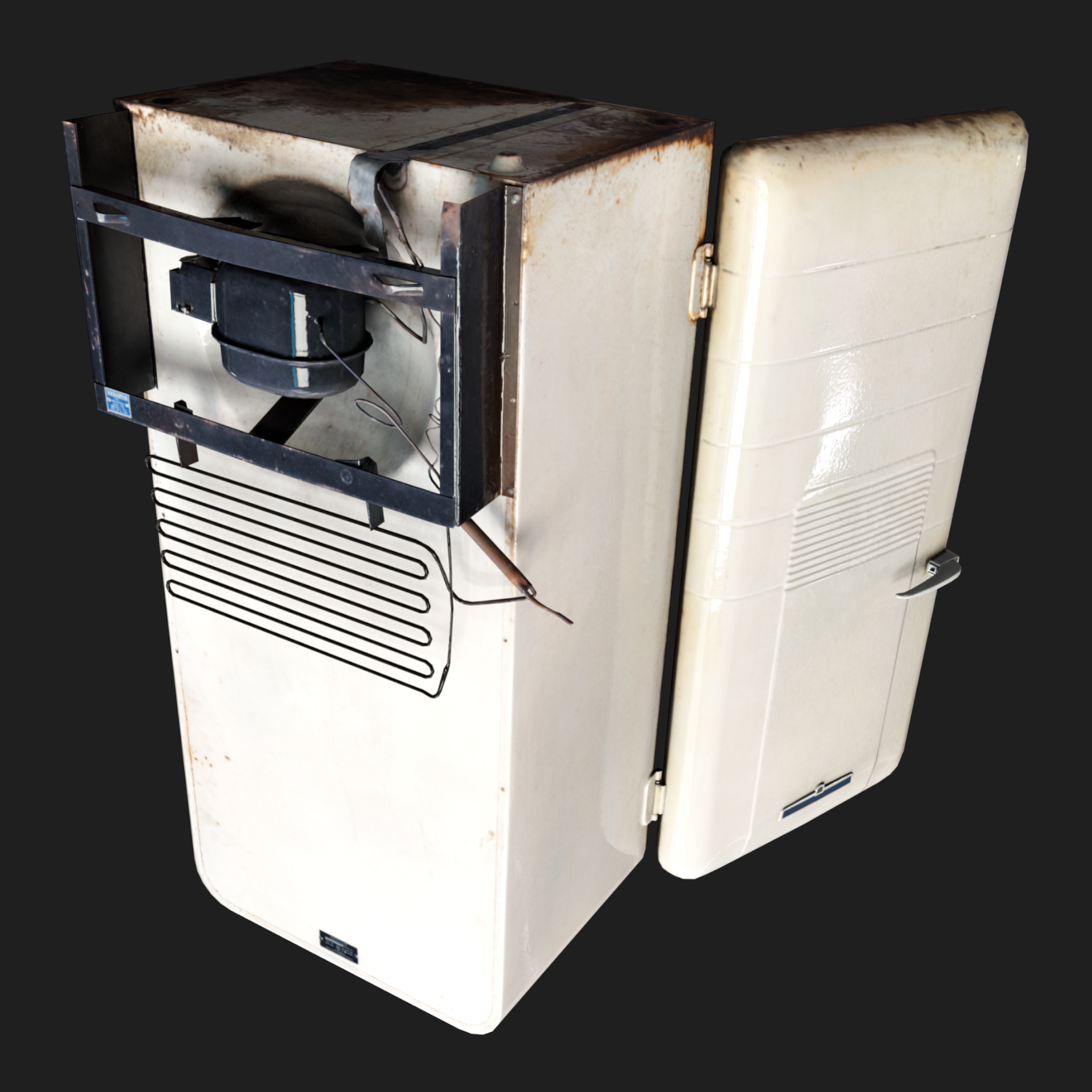 3D Props: Old Fridge