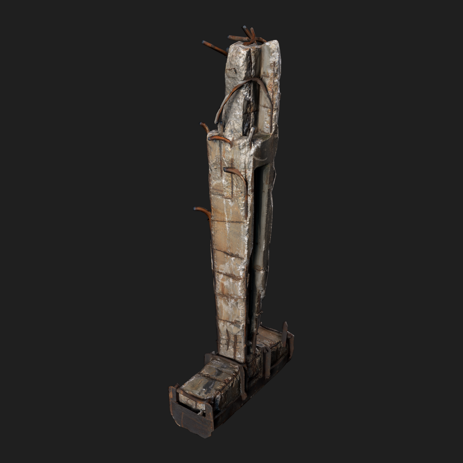 3D Props: Pillar Concrete Reinforced