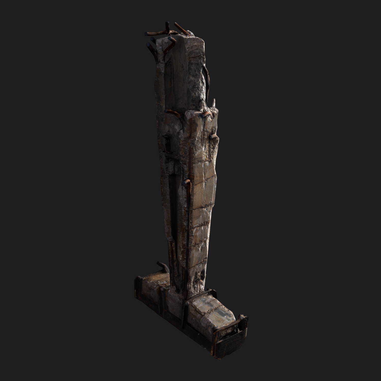 3D Props: Pillar Concrete Reinforced