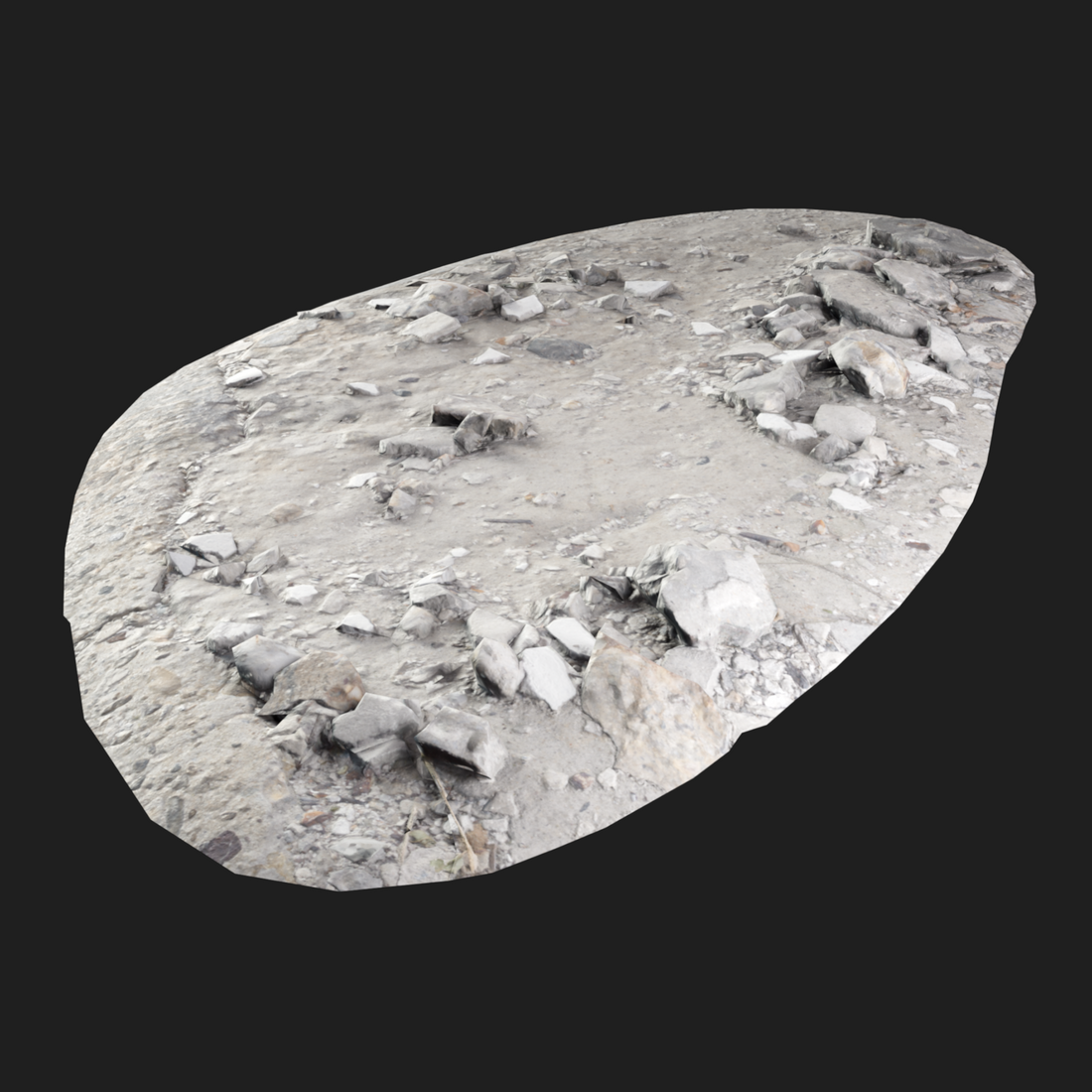 3D Model of Broken Сoncrete Pieces