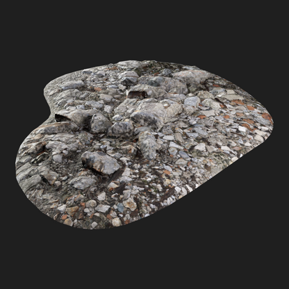 3D Model of Pieces Concrete