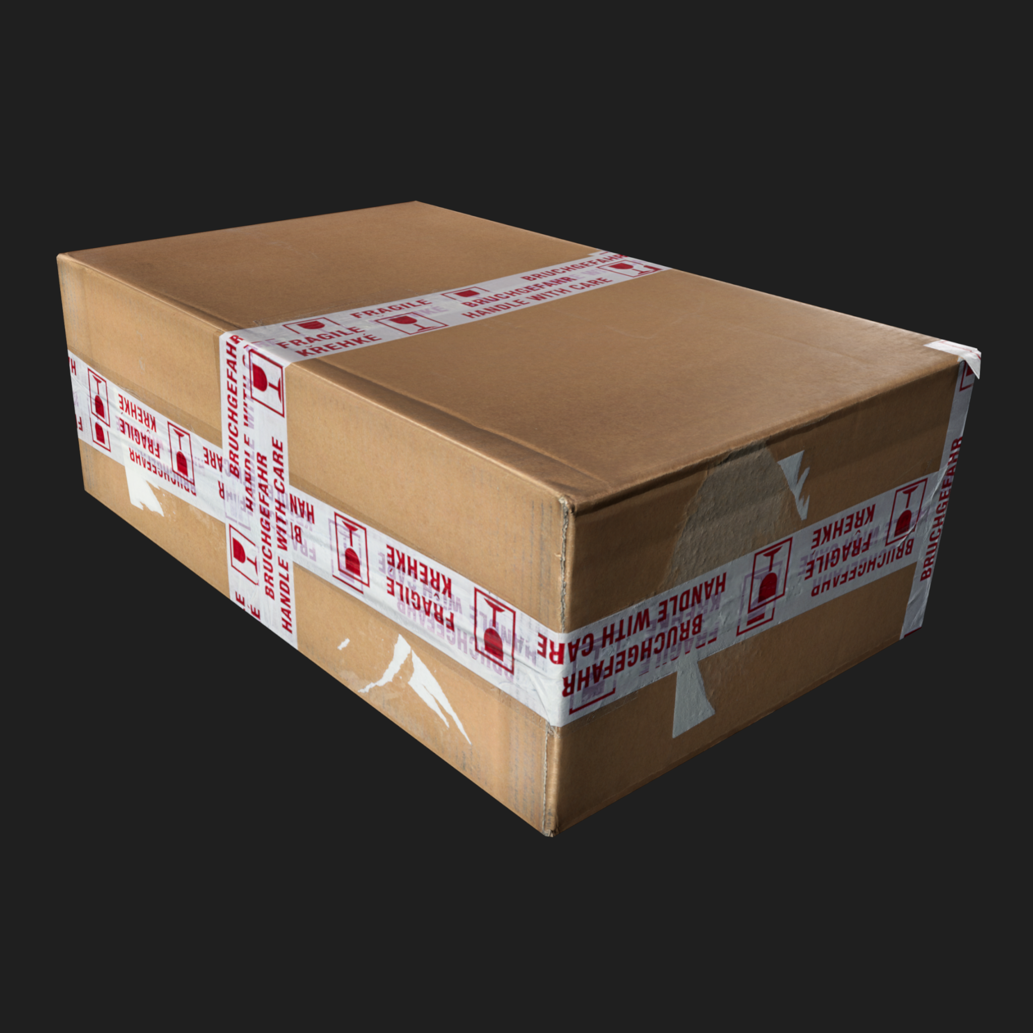 3D Props: Cardboard Package Box