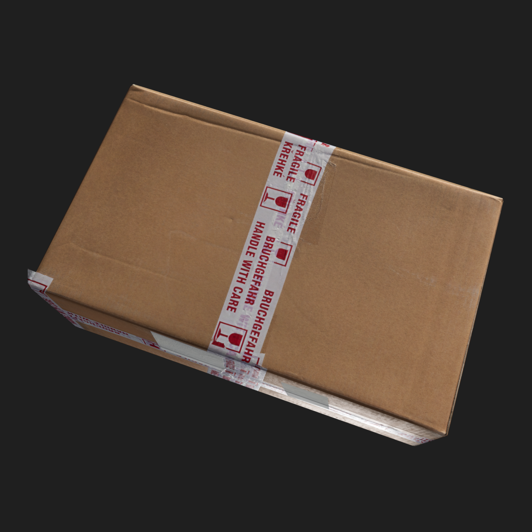 3D Props: Cardboard Package Box