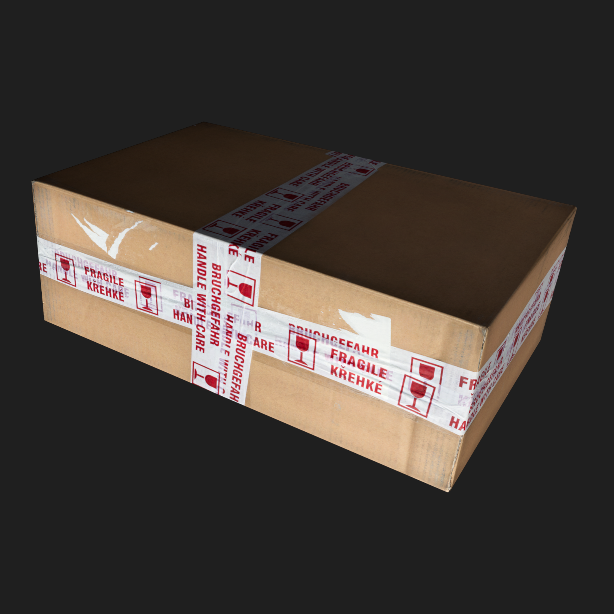 3D Props: Cardboard Package Box