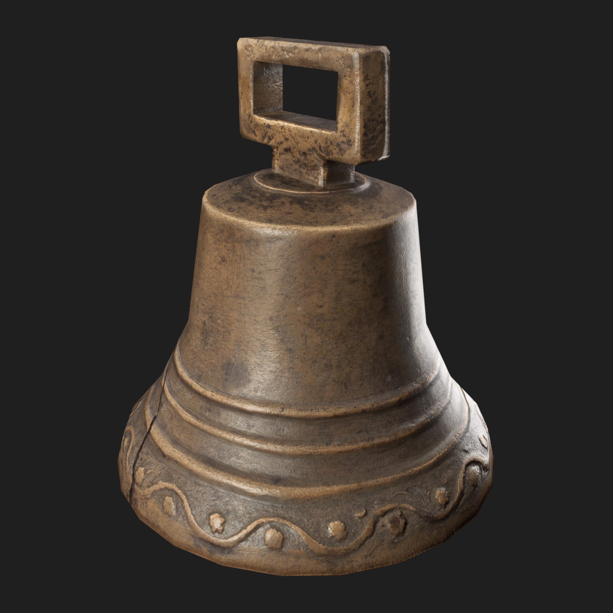 3D Props: Bell Cracked