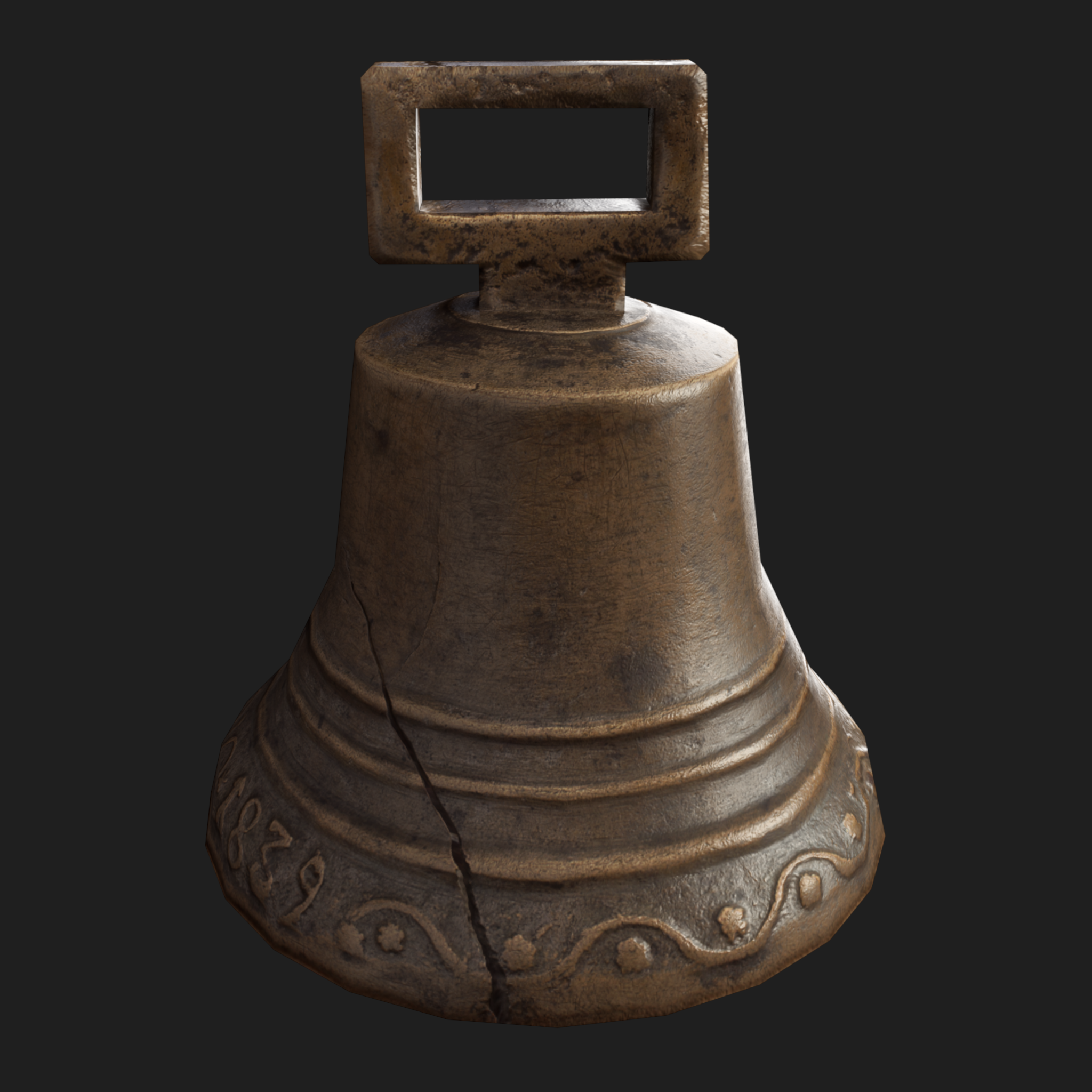 3D Props: Bell Cracked