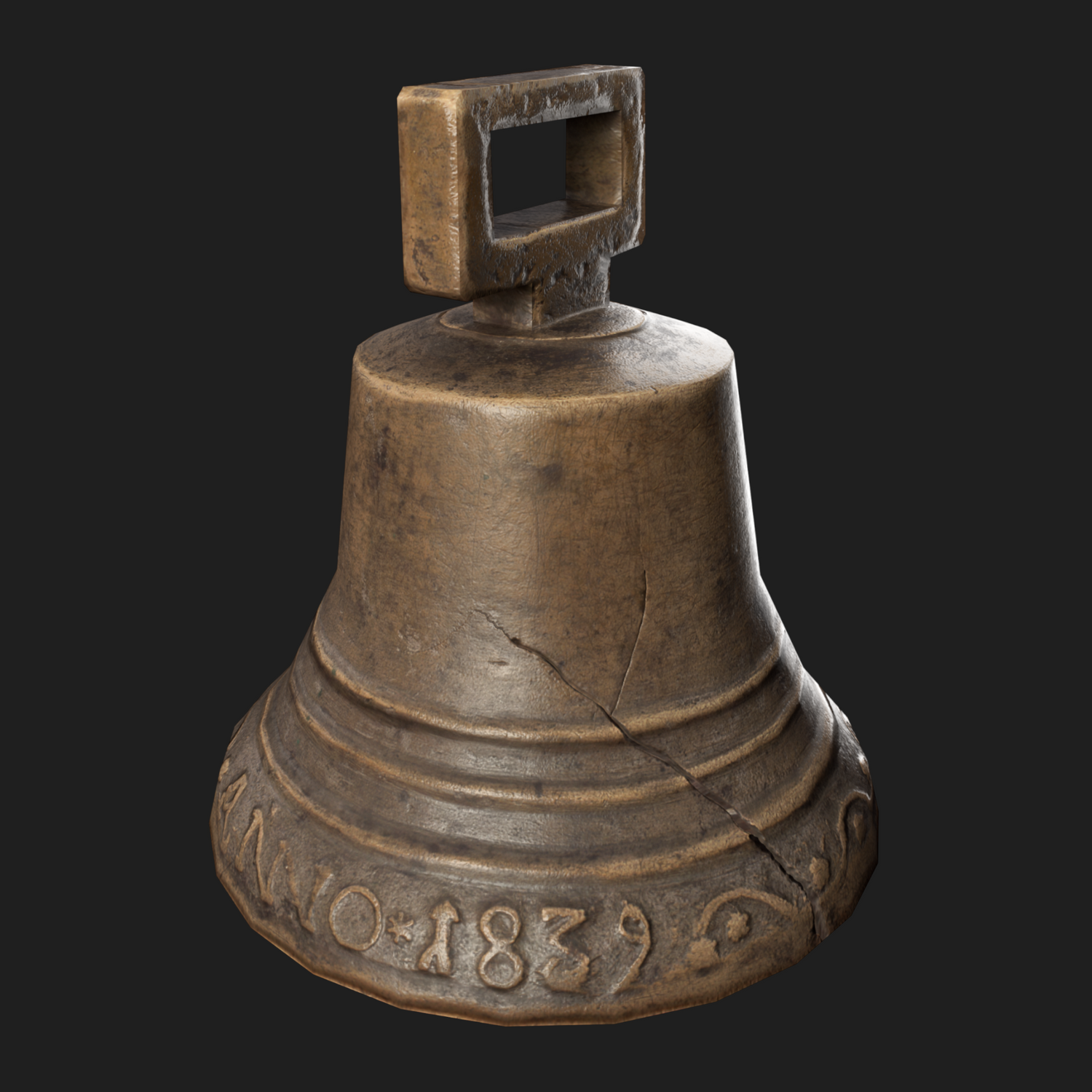 3D Props: Bell Cracked