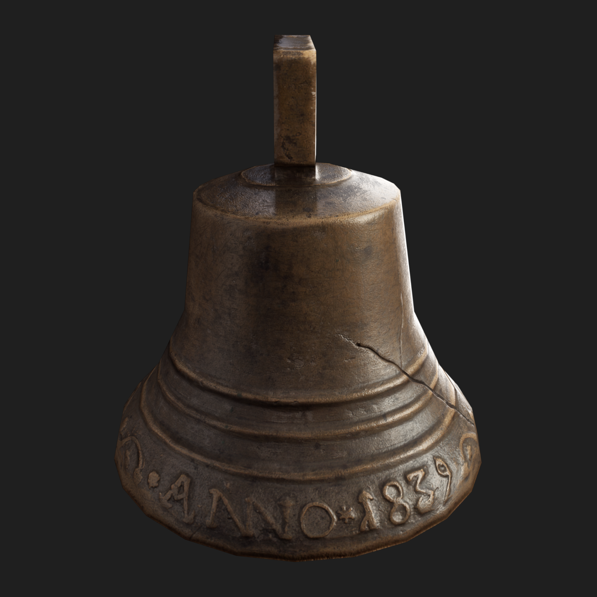 3D Props: Bell Cracked