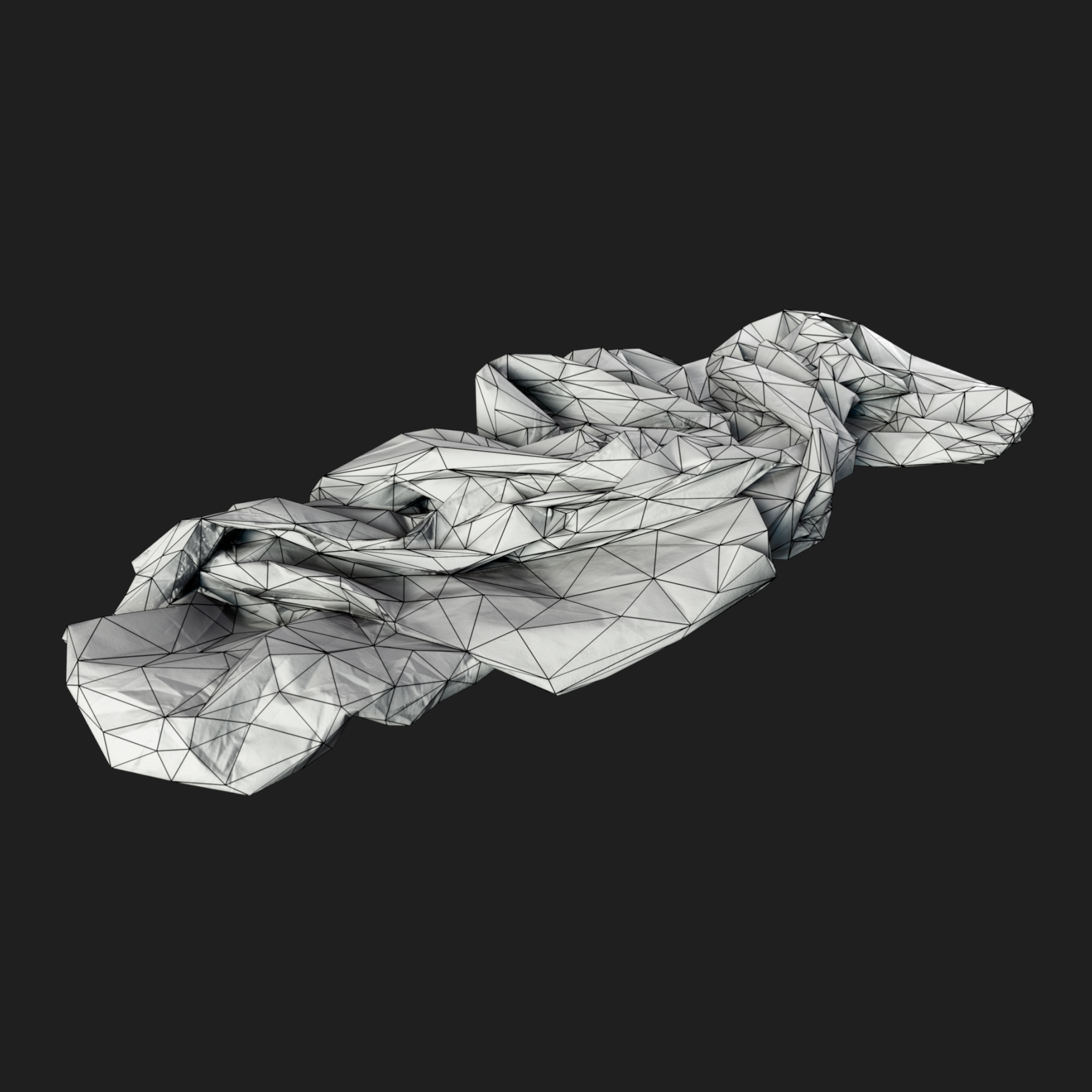 3D Props: Wrinkled Medical Protective Suite