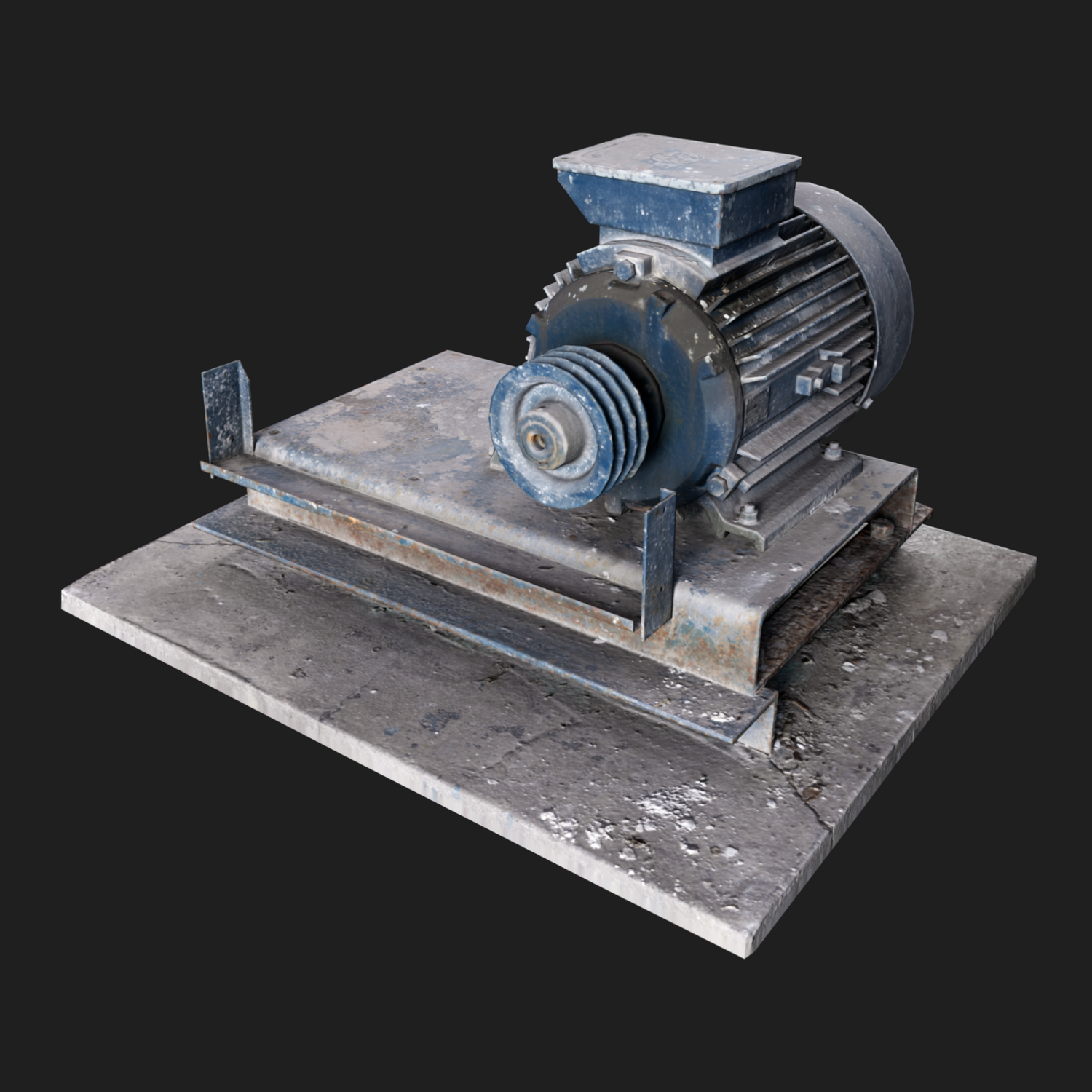 3D Props: Motor Blue Dirty