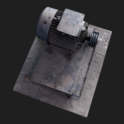 3D Props: Motor Blue Dirty