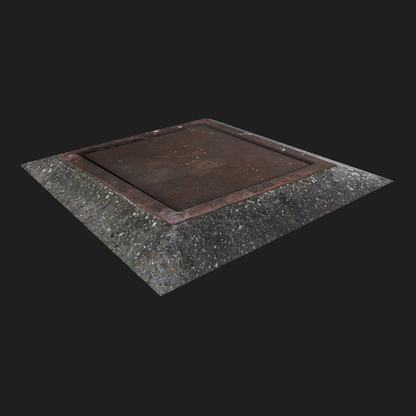 3D Props: Square Sewer Cover