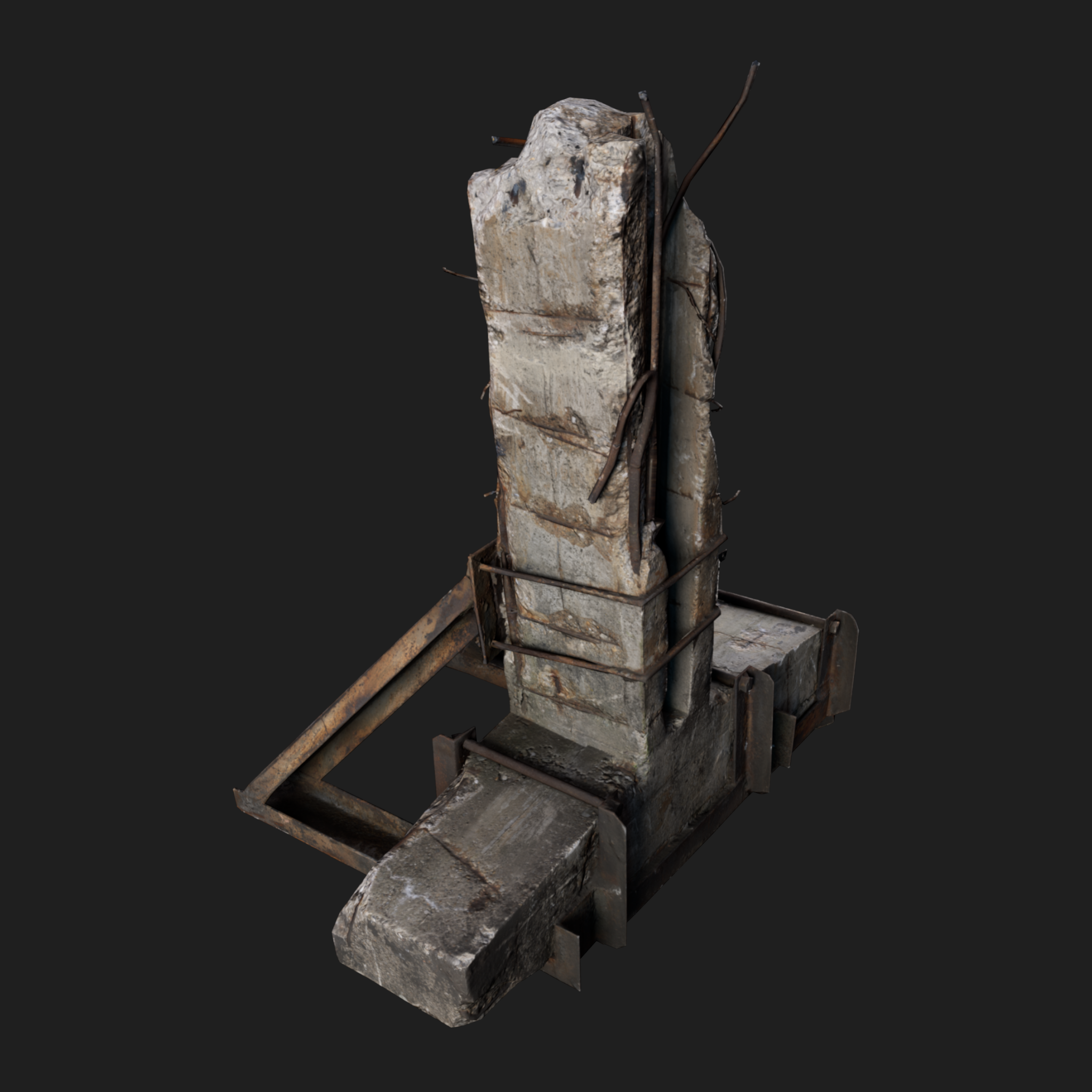 3D Props: Column Concrete Small