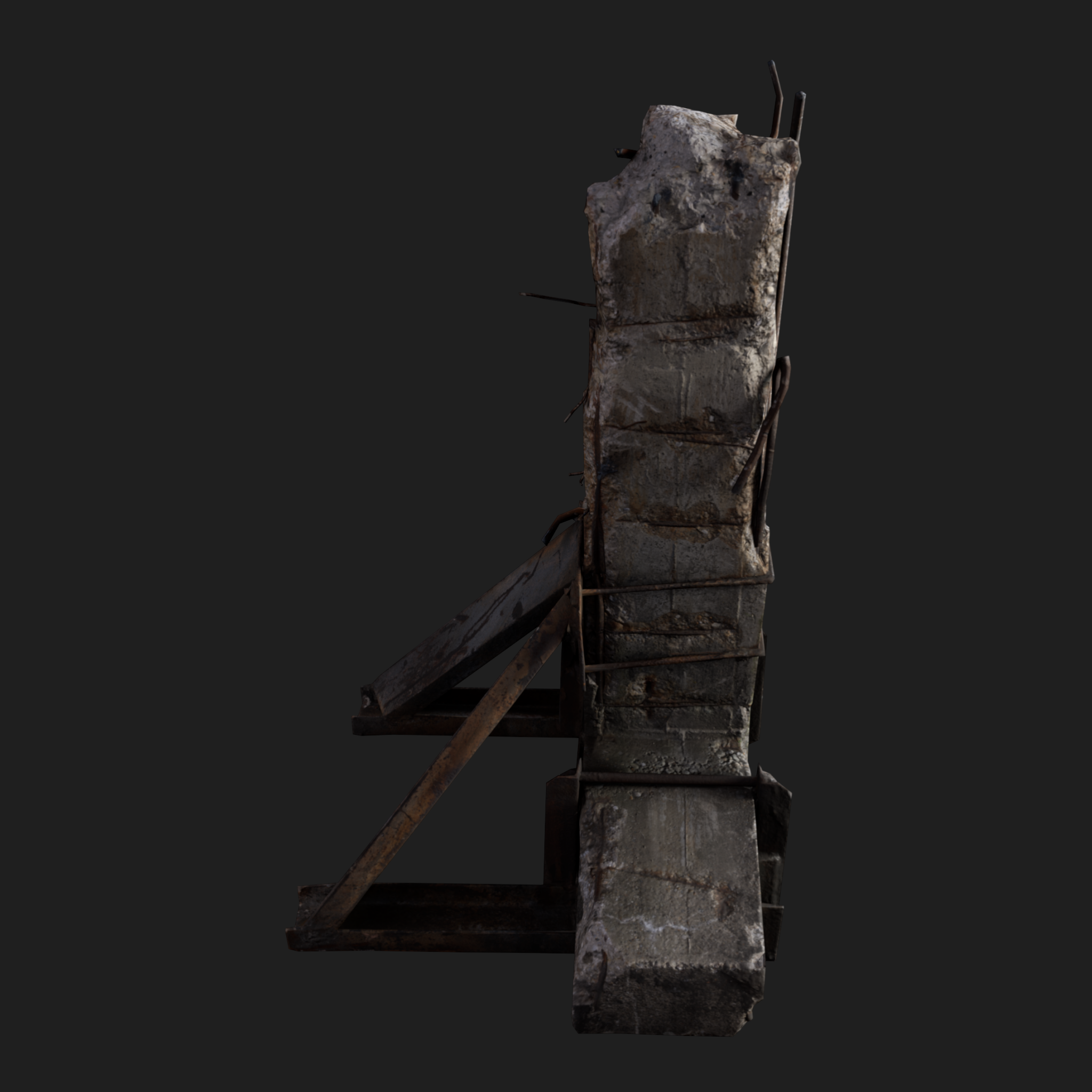 3D Props: Column Concrete Small