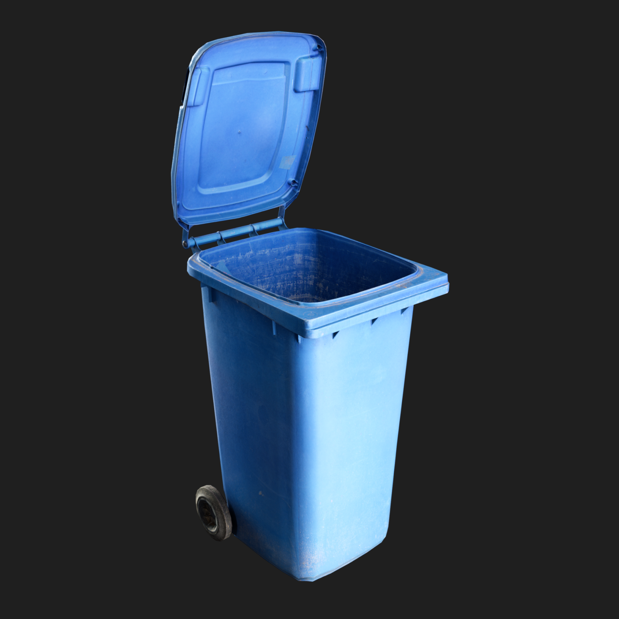 3D Props: Trash Can Blue