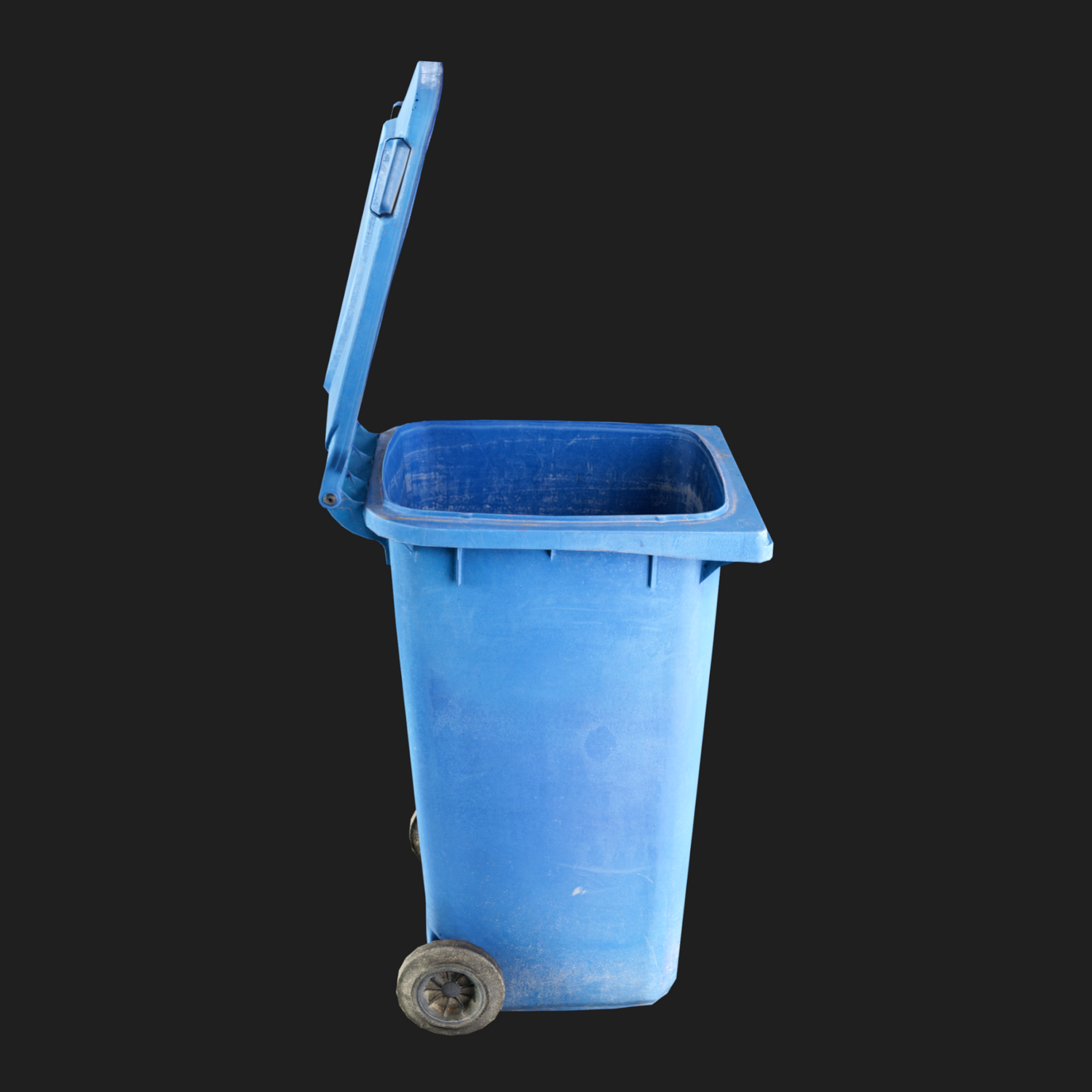 3D Props: Trash Can Blue