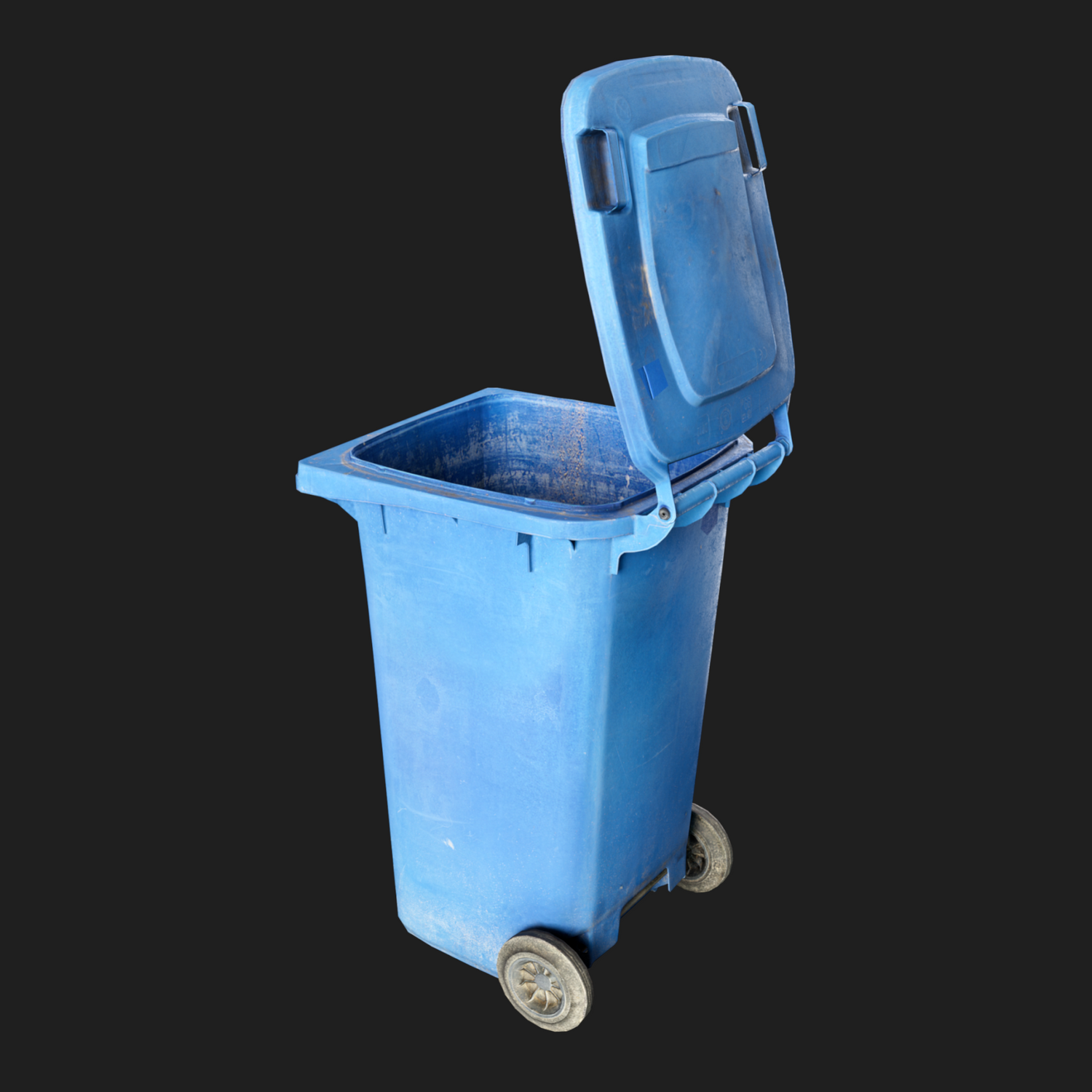 3D Props: Trash Can Blue