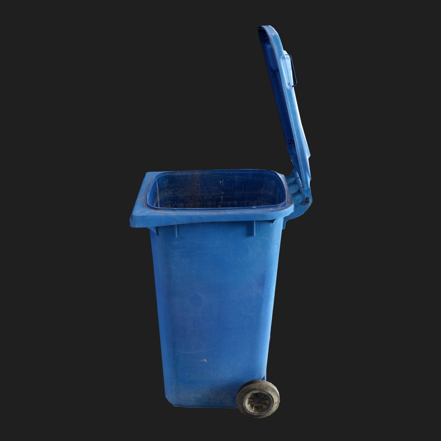 3D Props: Trash Can Blue