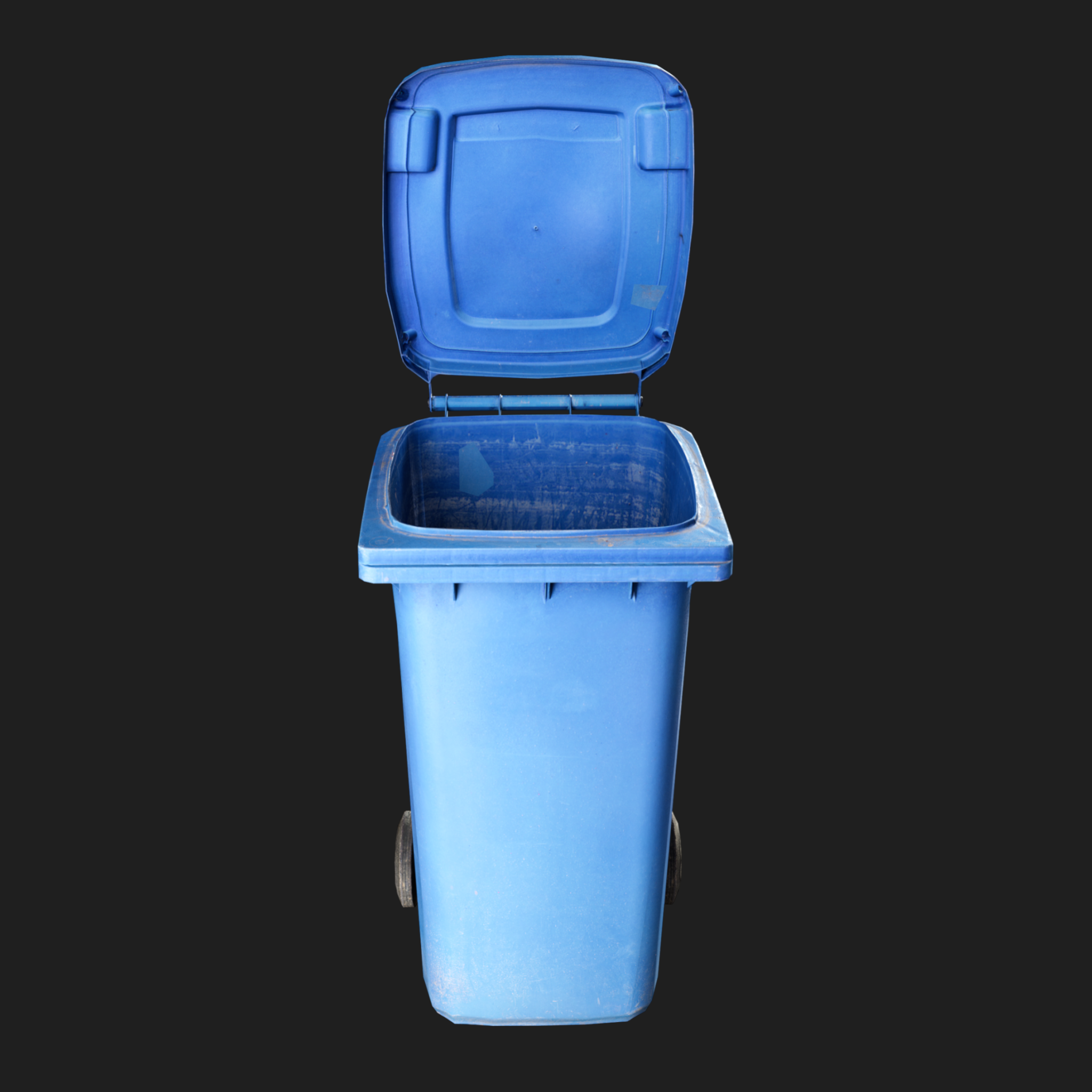 3D Props: Trash Can Blue