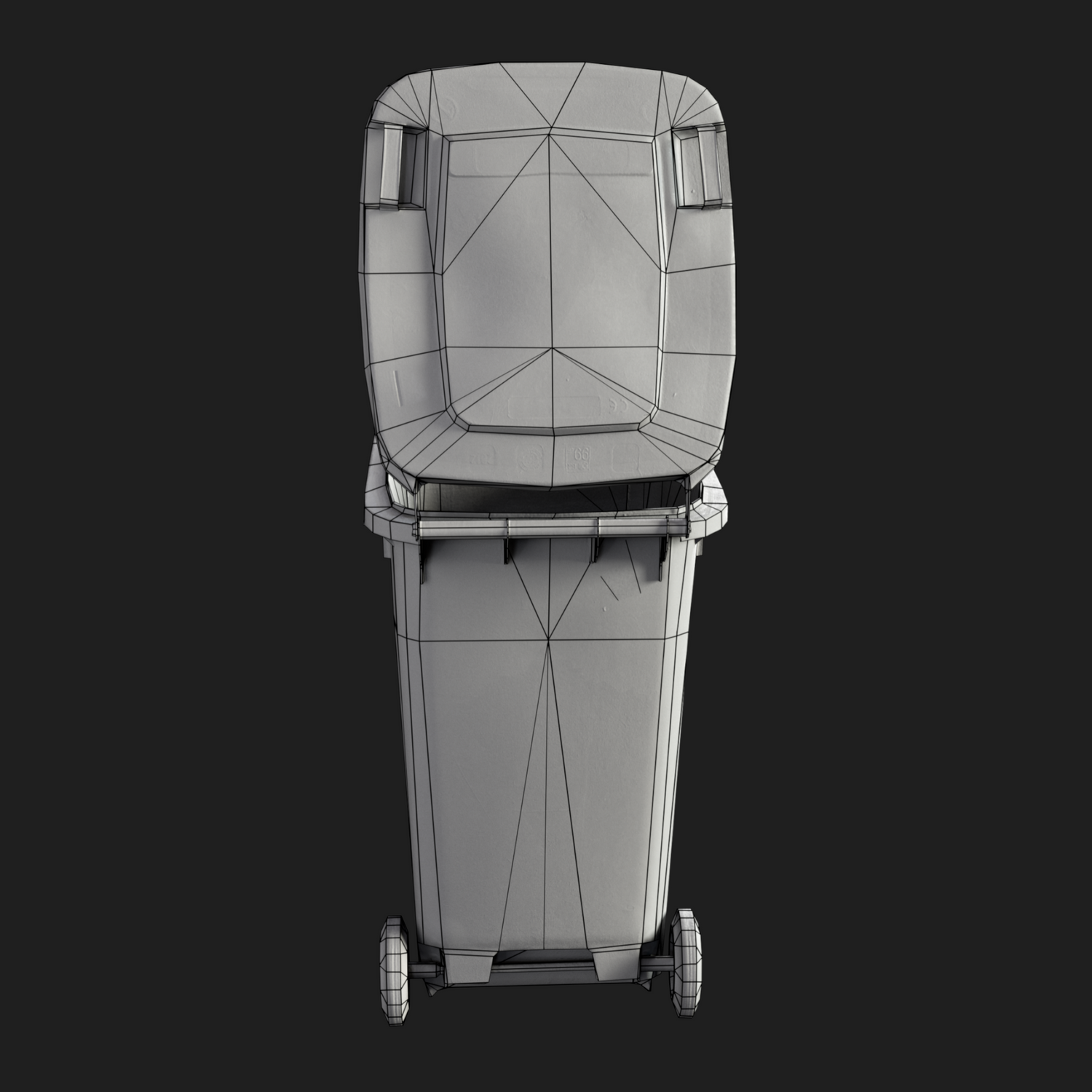 3D Props: Trash Can Blue