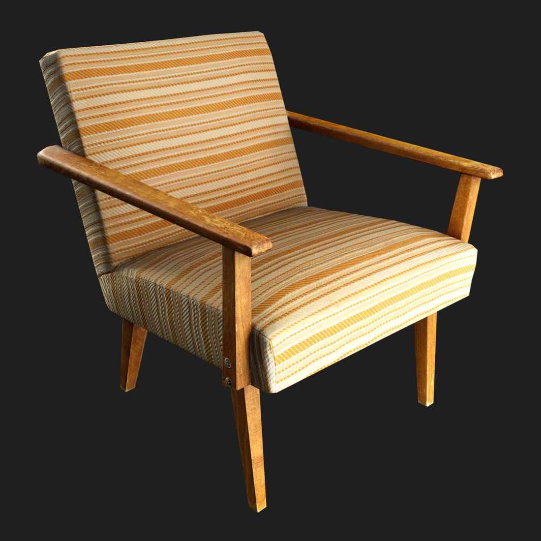 3D Model of Fabric Chair