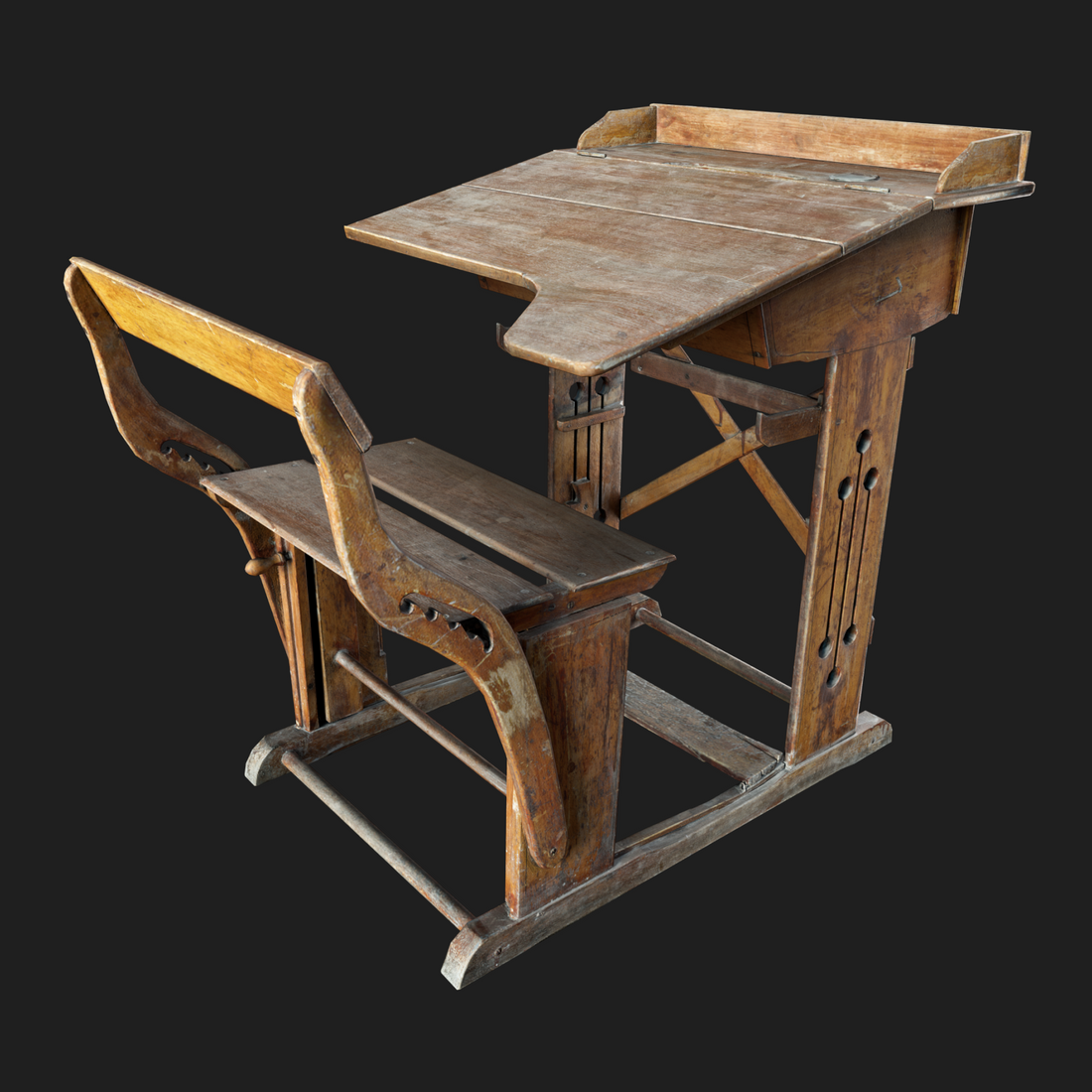 3D Model of Kids School Desk