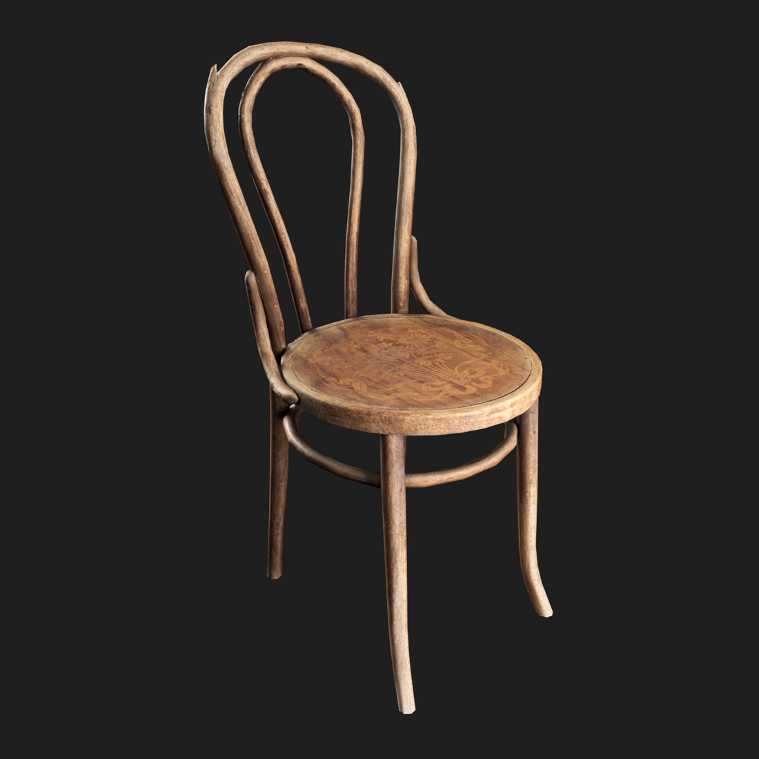 High-quality 3D Chair Wooden Thonet
