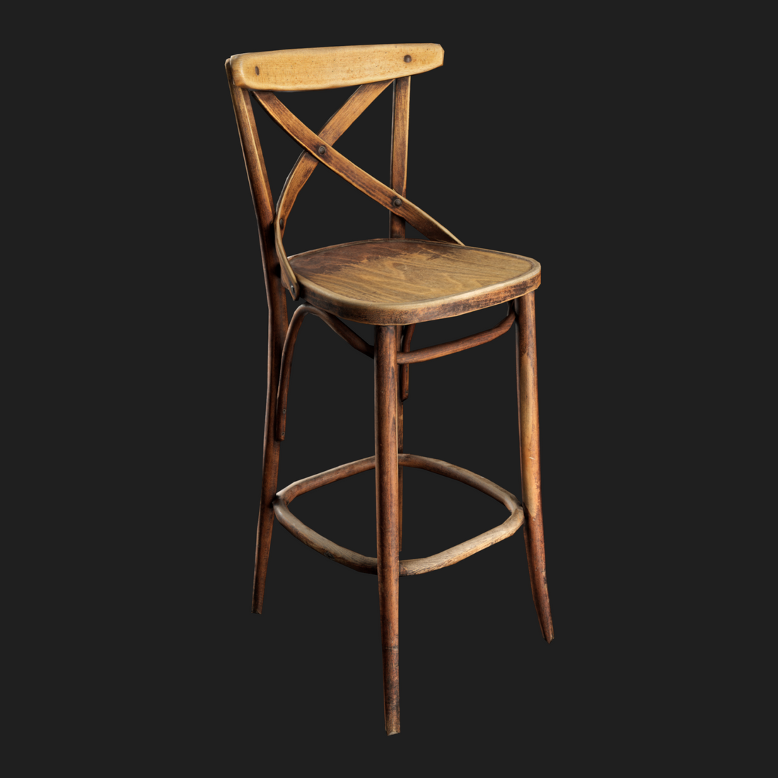 High-quality 3D model of Wood Chair Bar