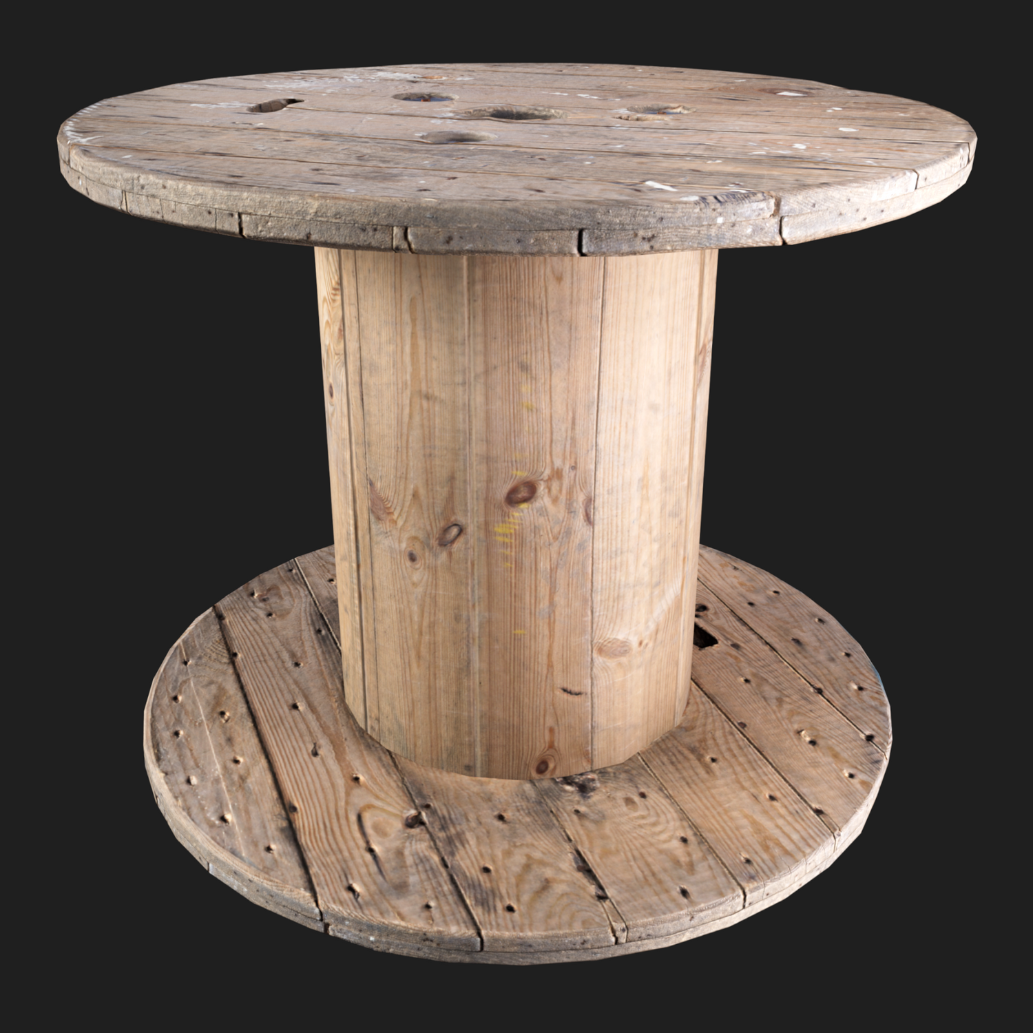 3D Props: Wooden Cable Drum