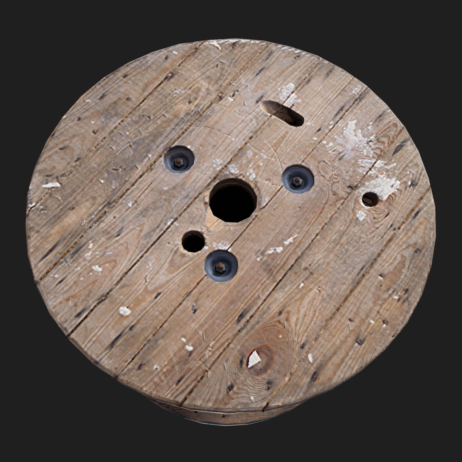 3D Props: Wooden Cable Drum