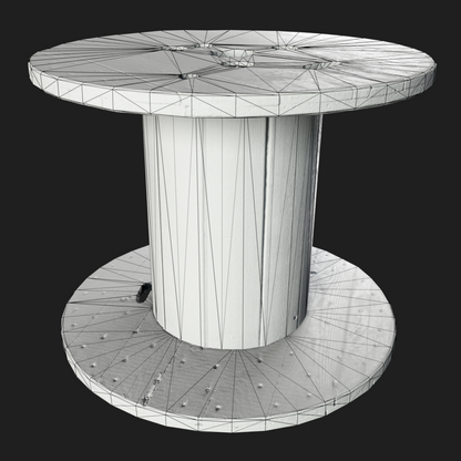 3D Props: Wooden Cable Drum