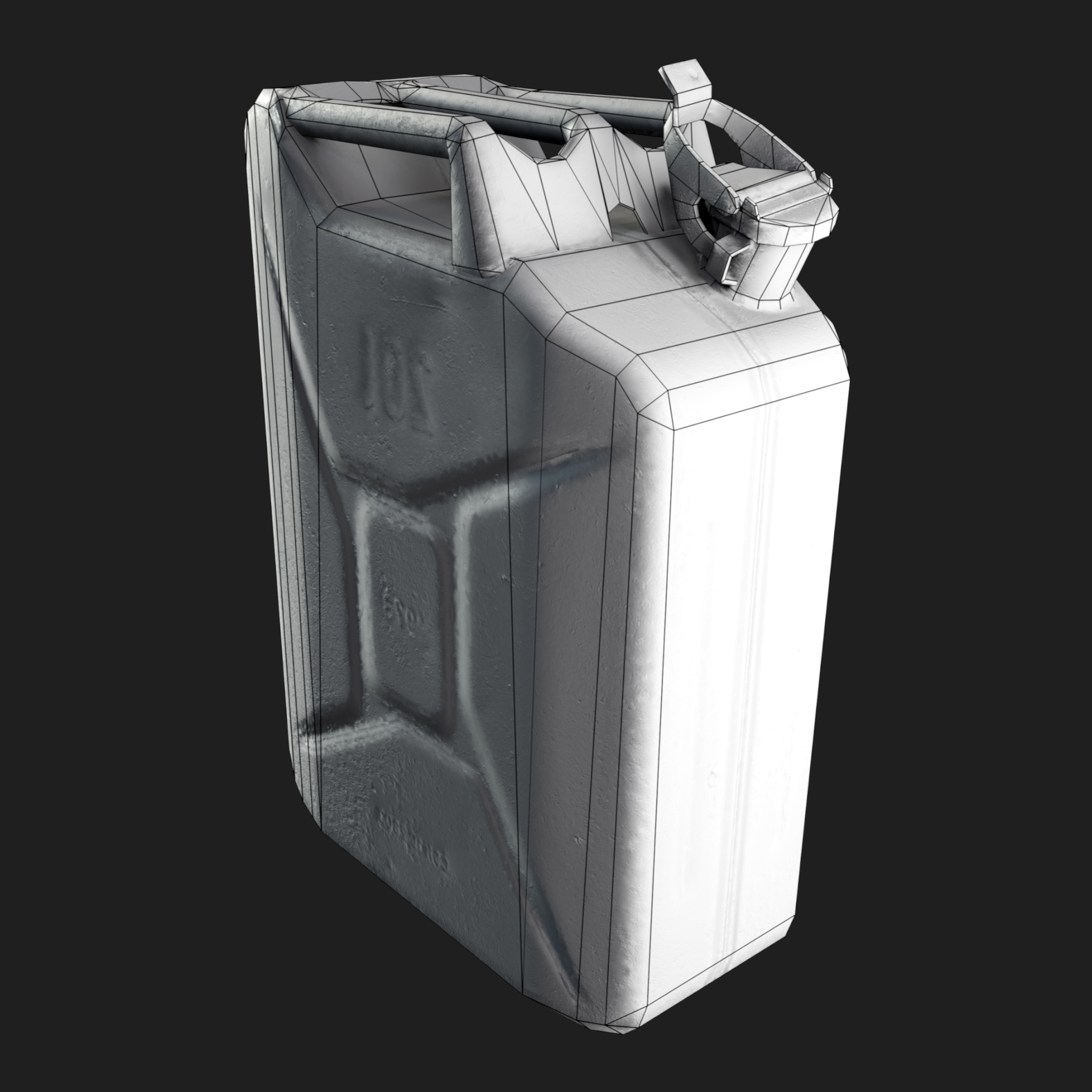 3D Props: Canister Fuel Blue