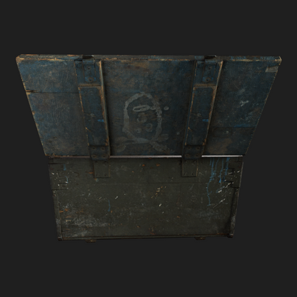 3D Props: Wooden Green Box