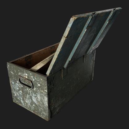 3D Props: Wooden Green Box