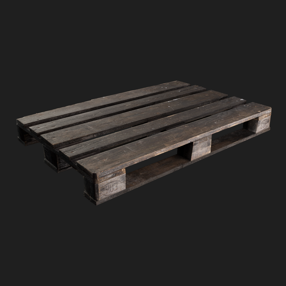 3D Wooden Euro Pallet
