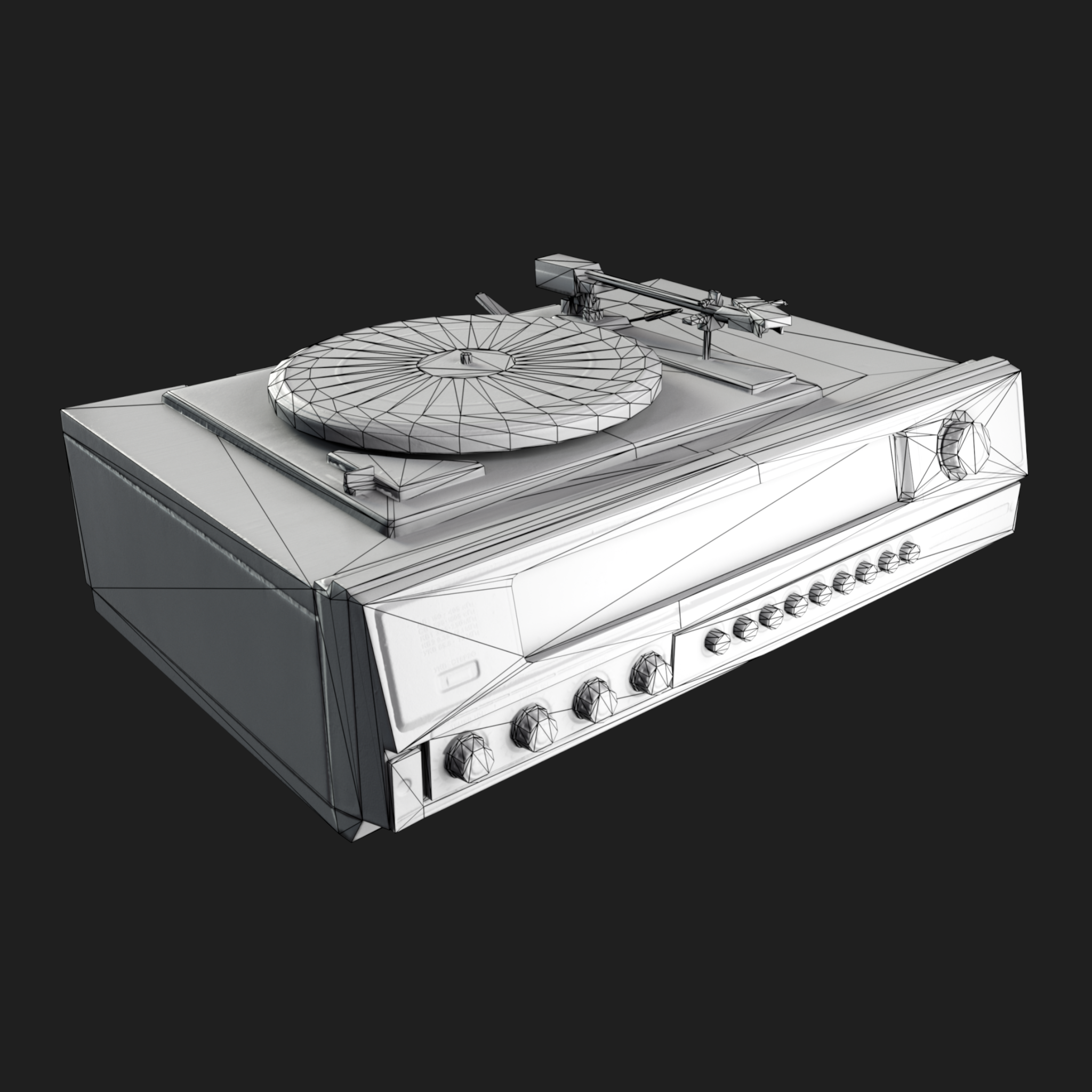 3D Props: Gramophone Radio