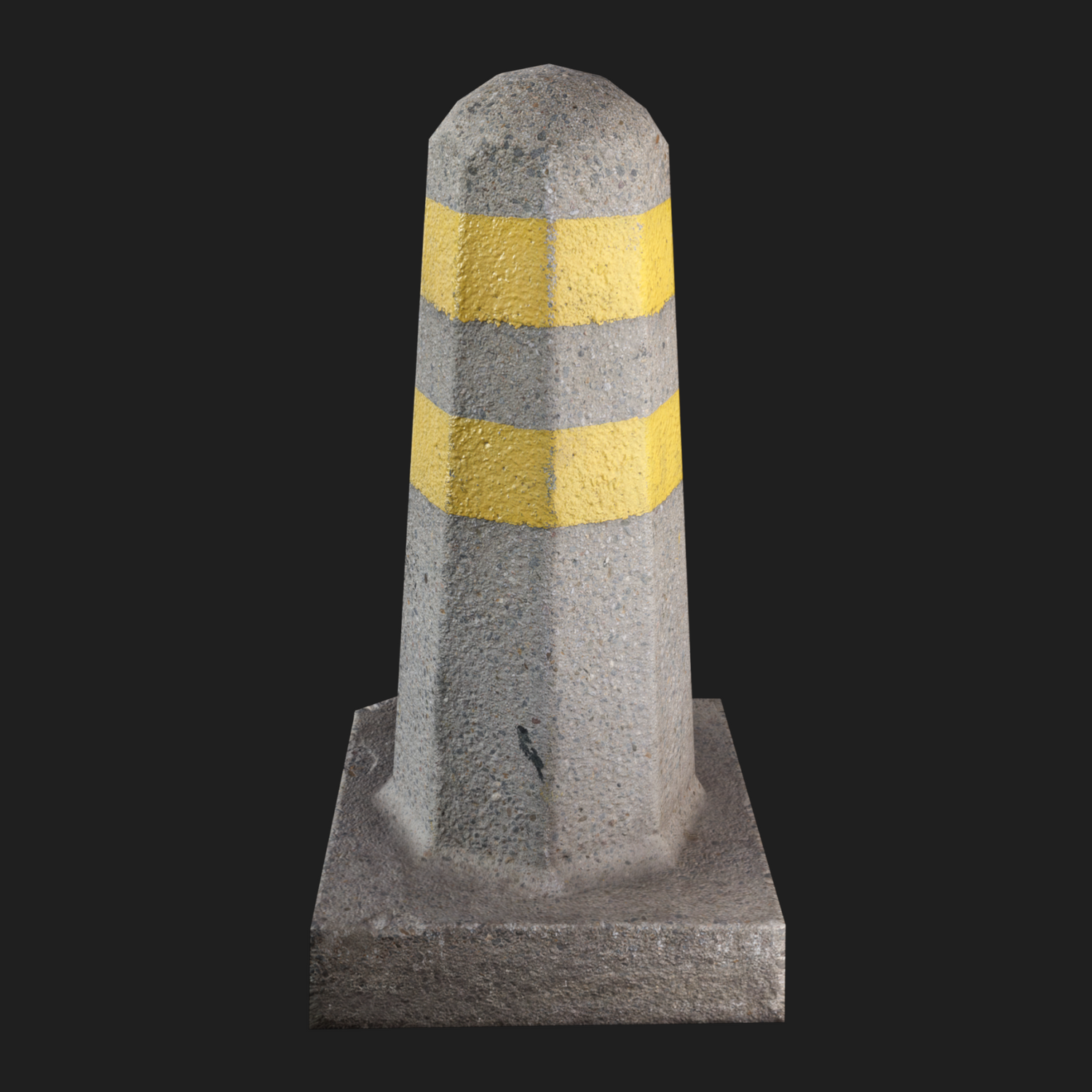 3D Props: Column Concrete Barrier