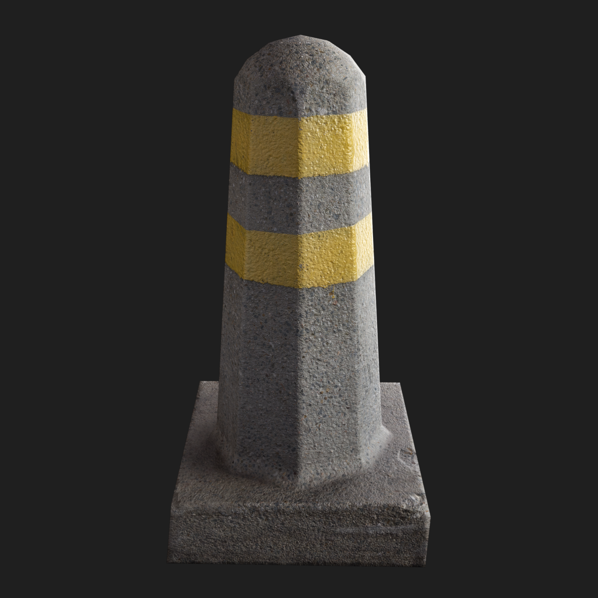 3D Props: Column Concrete Barrier