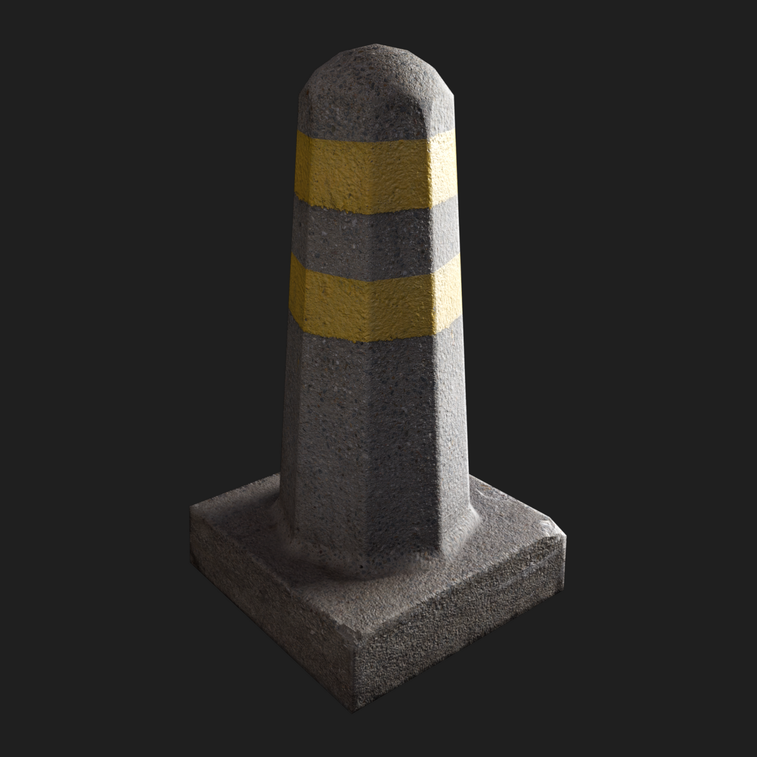 3D Props: Column Concrete Barrier