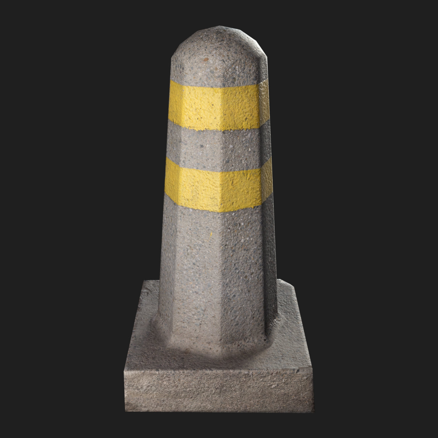 3D Props: Column Concrete Barrier