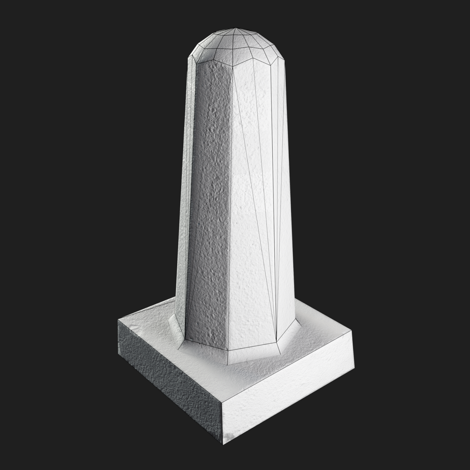 3D Props: Column Concrete Barrier