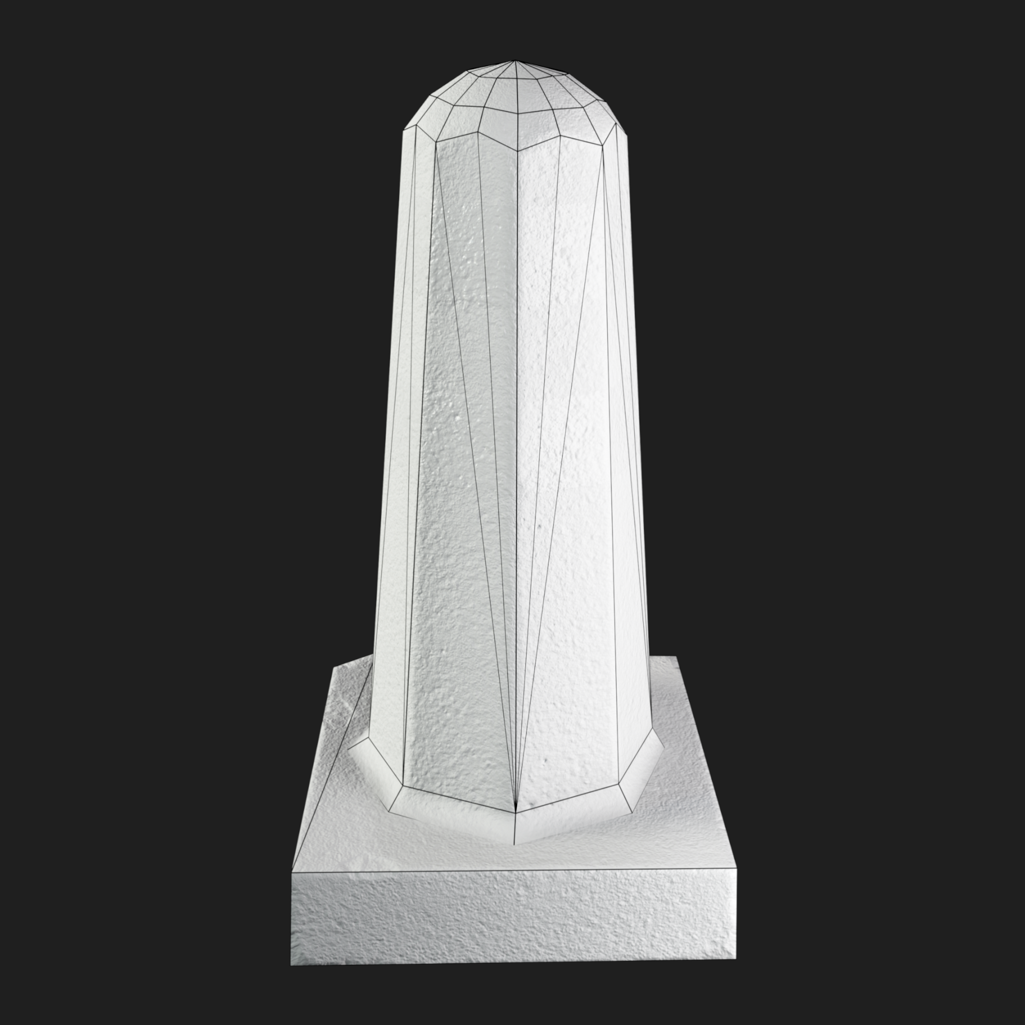 3D Props: Column Concrete Barrier