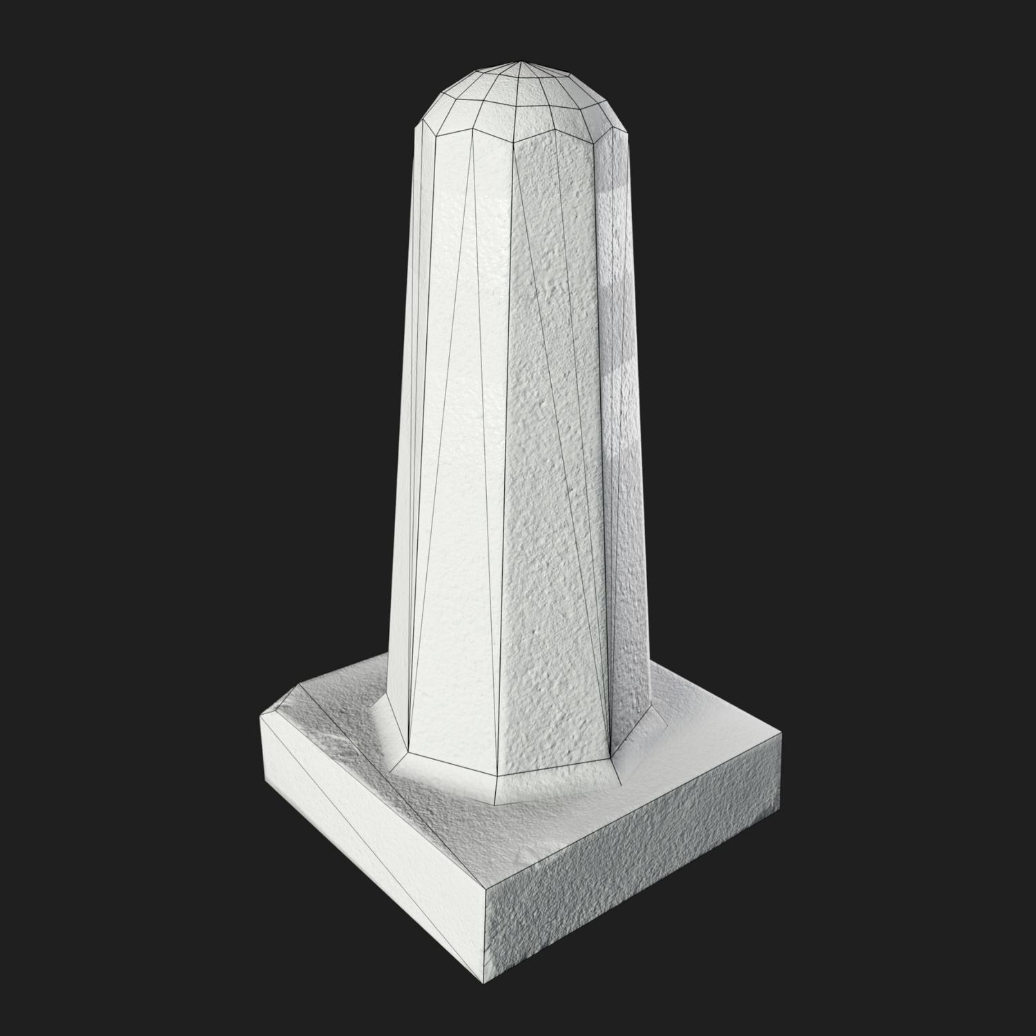 3D Props: Column Concrete Barrier