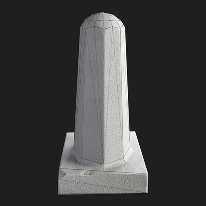 3D Props: Column Concrete Barrier