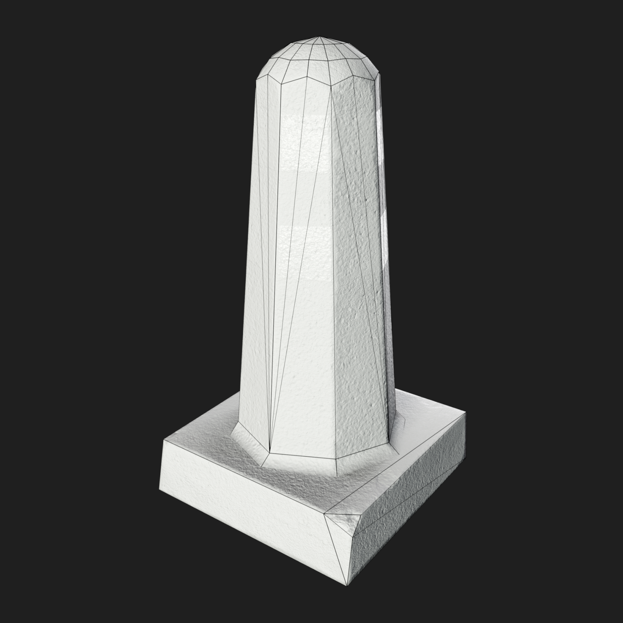 3D Props: Column Concrete Barrier