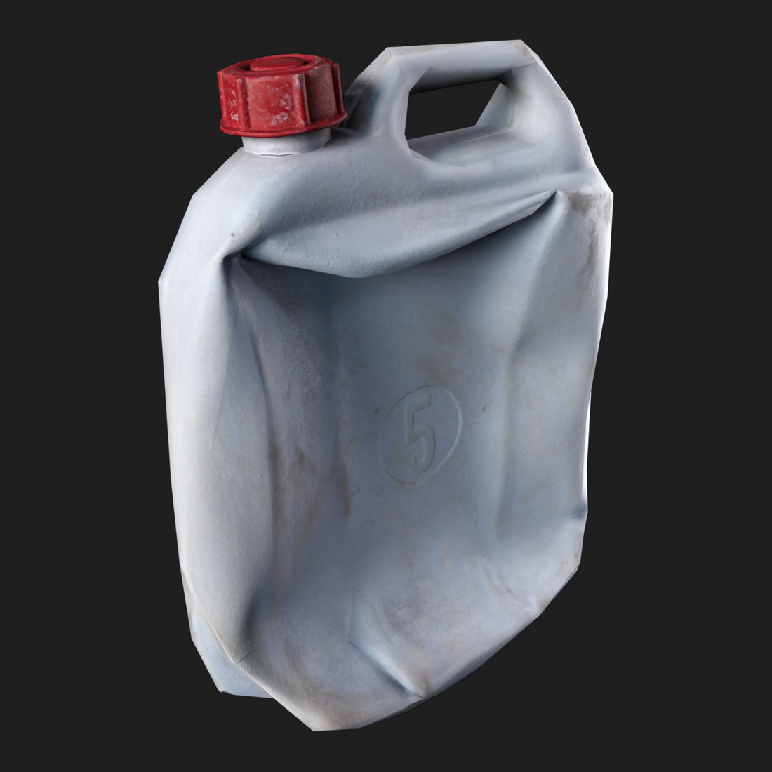 3D Model of Gallon Bottle Rumpled