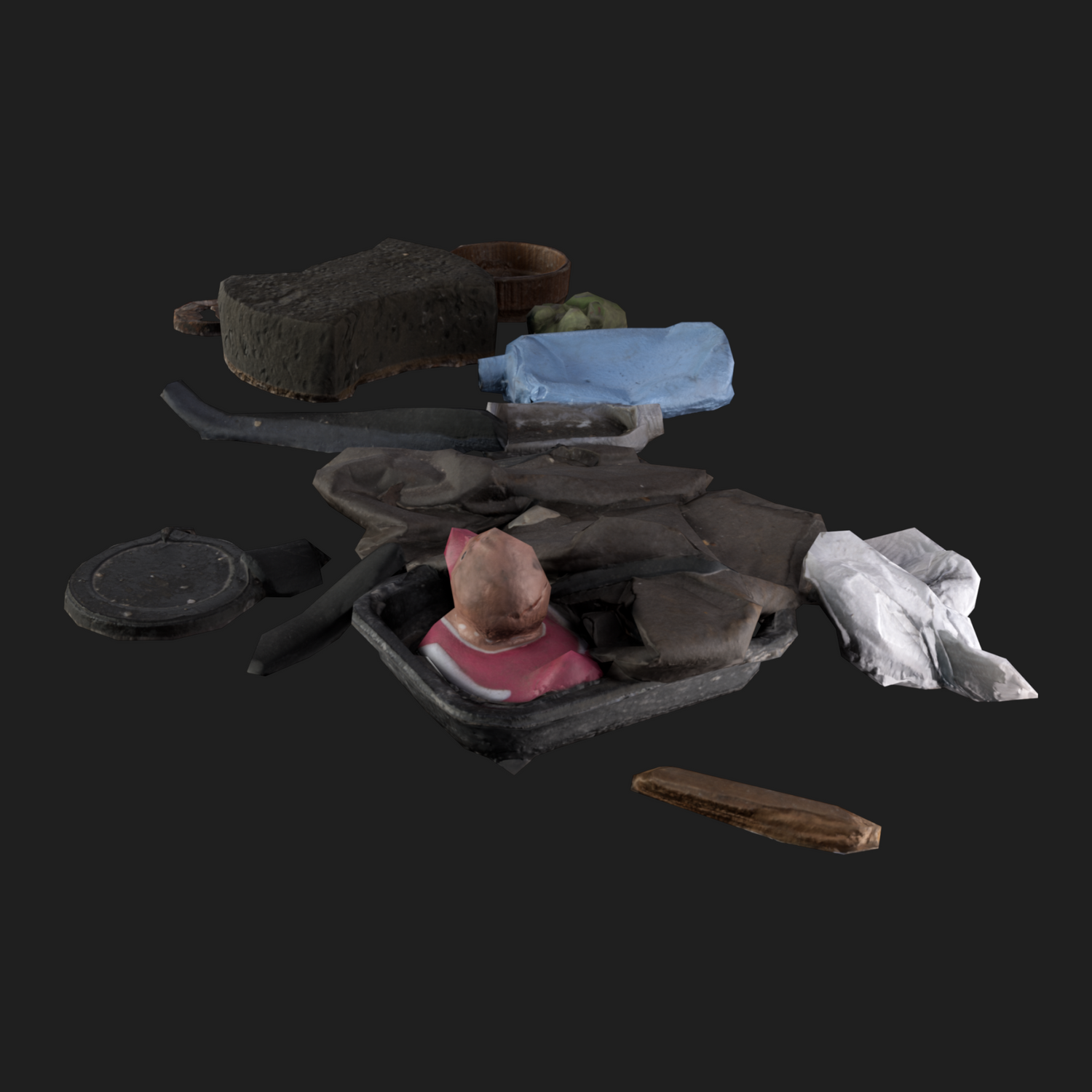 3D Props: Rubbish Floor Mix1